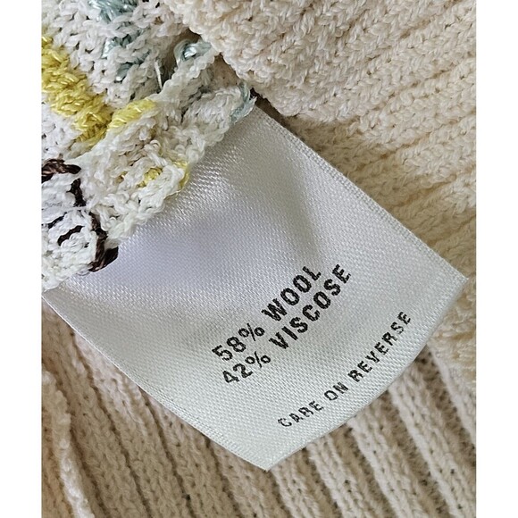 St John Sport Cardigan Sweater Wool Blend Collared Toggle Buttons XL Old Money - Picture 9 of 9